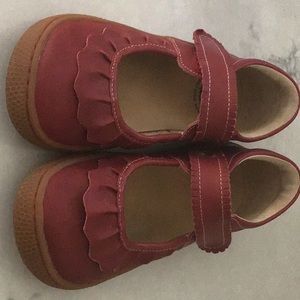 Livie & Luca Ruche shoes  size 2 in red